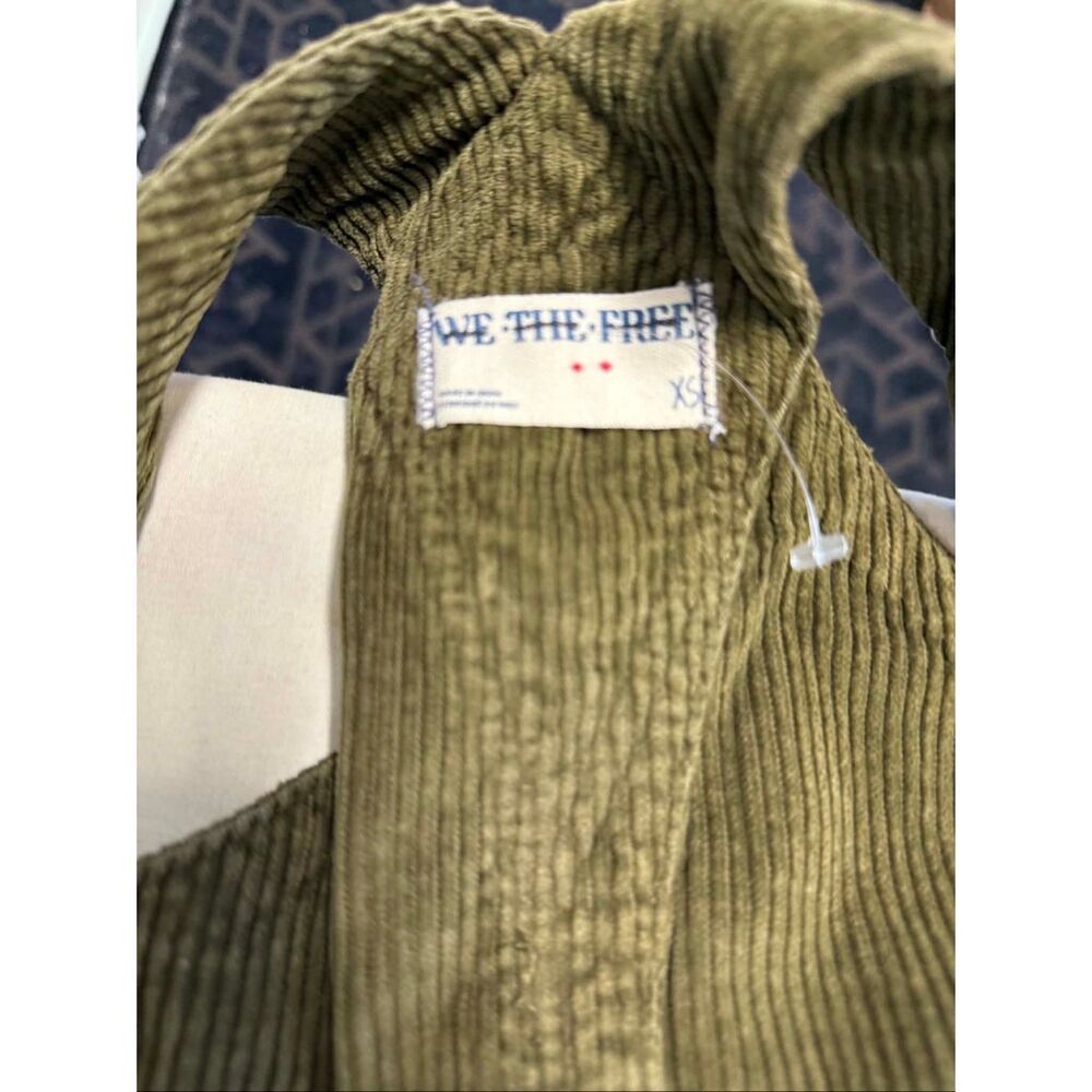 New Free People Good Luck Corduroy Overalls Size XS - Picture 16 of 16